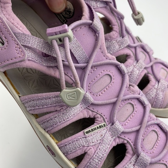 Keen Washable Girls Shoes Sandals SZ 2 Purple Sparkly - Picture 4 of 12